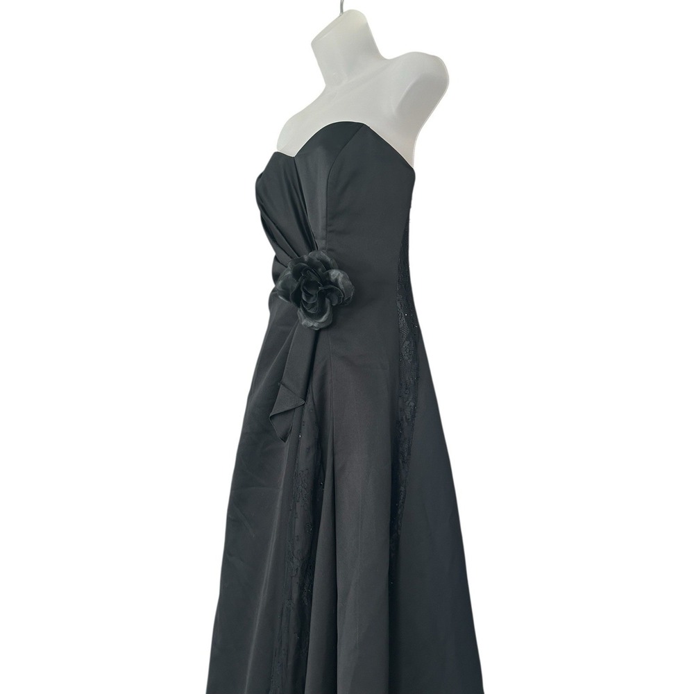 Halloween Play Black Gothic Wedding Evening Dress Pesavento Couture Small Medium - Picture 4 of 14